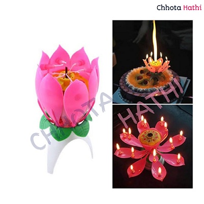 Lotus Musical Candle