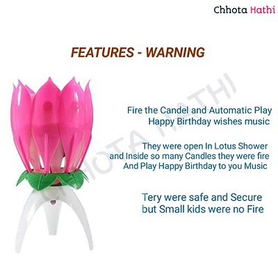 Lotus Musical Candle