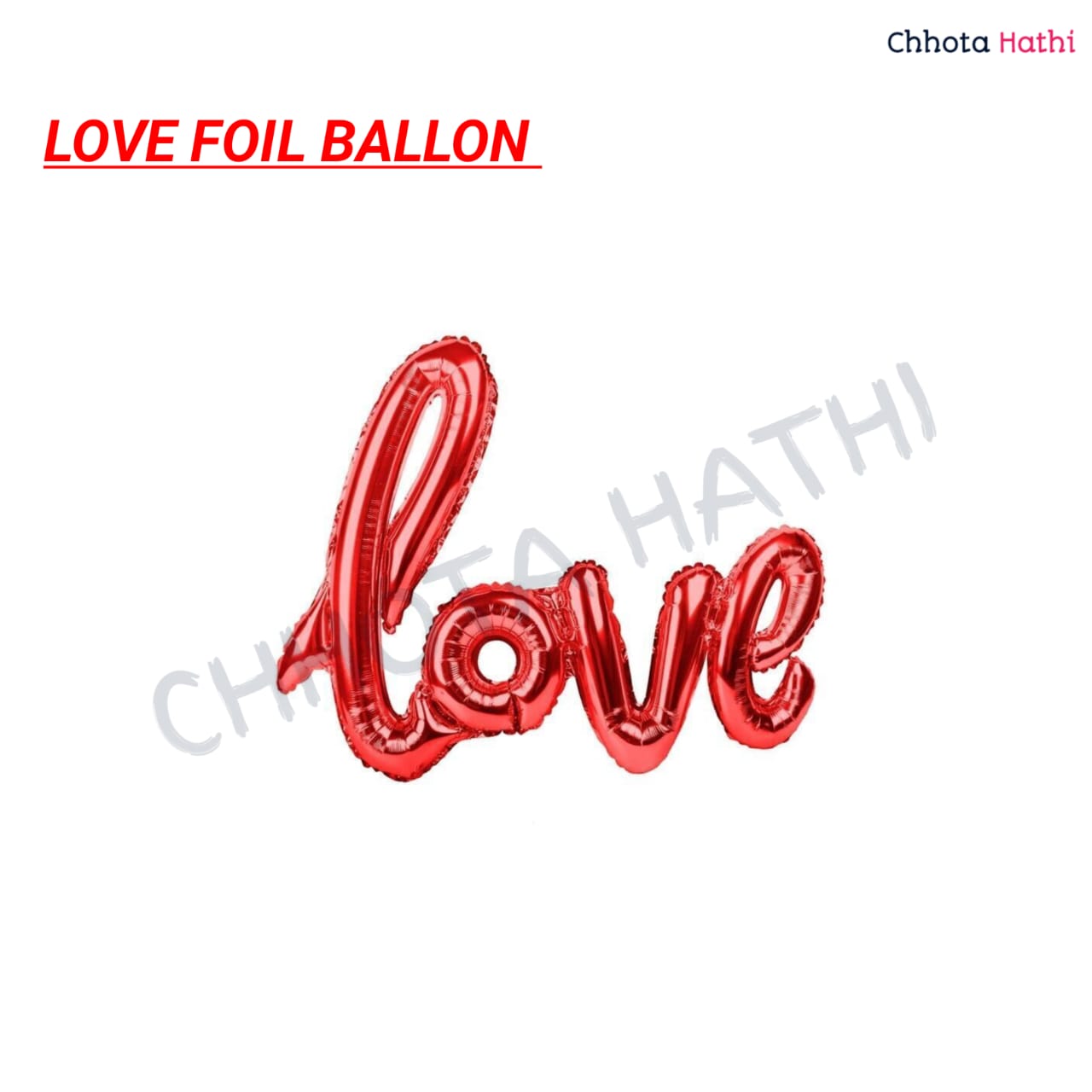 love foil ballon